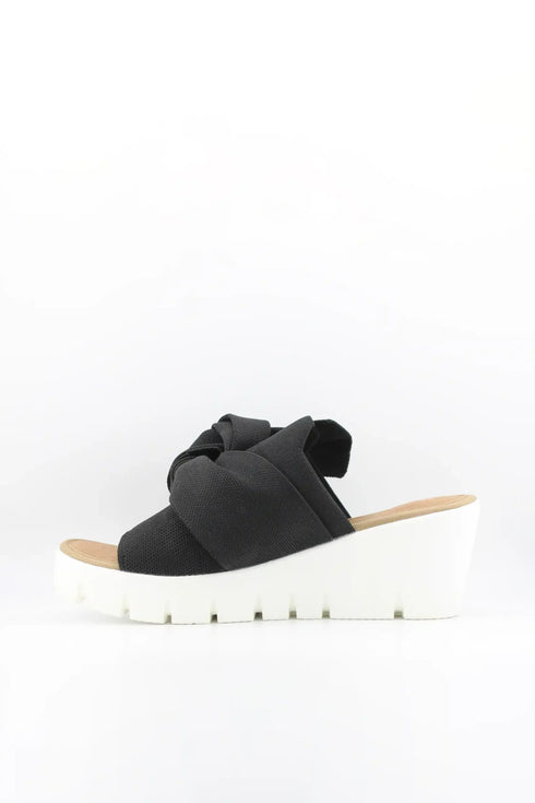 Bernie Mev Bow Accent Platform Slide